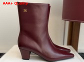 Celine Tour Boot in Syrah Lambskin Replica