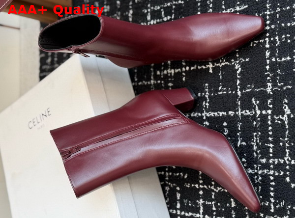 Celine Tour Boot in Syrah Lambskin Replica