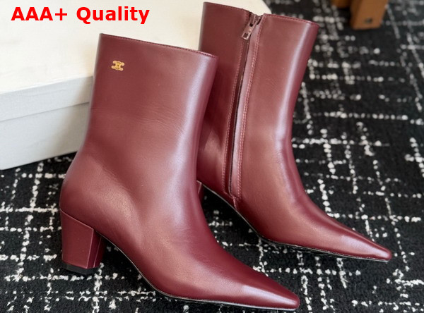 Celine Tour Boot in Syrah Lambskin Replica
