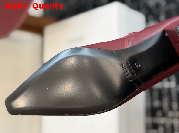 Celine Tour Boot in Syrah Lambskin Replica