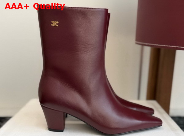 Celine Tour Boot in Syrah Lambskin Replica