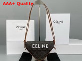 Celine Triangle Bag in Triomphe Canvas Tan Replica