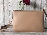 Celine Trio Bag in Beige Calfskin Liege For Sale