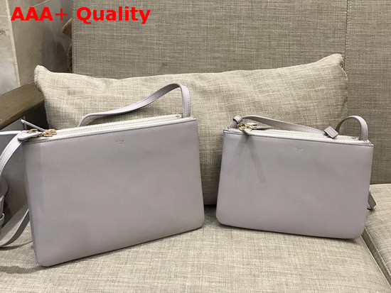 Celine Trio Bag in Light Grey Replica