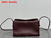 Celine Trio Flap in Syrah Smooth Lambskin Replica