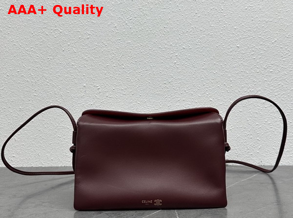 Celine Trio Flap in Syrah Smooth Lambskin Replica