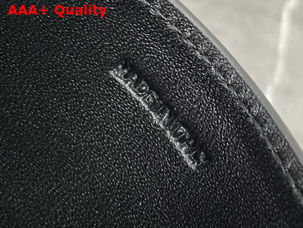 Celine Triomphe Card Holder in Black Shiny Calfskin Replica