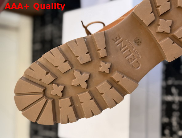 Celine Triomphe Derbies in Calfskin Toffee Replica