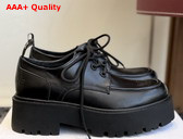 Celine Triomphe Derbies in Shiny Bull Black Replica