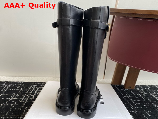 Celine Universite Boot in Black Calfskin Replica