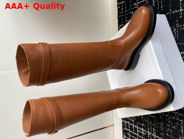 Celine Universite Boot in Havana Calfskin Replica