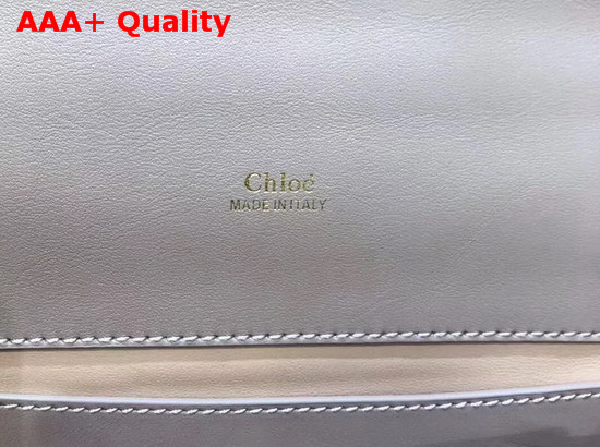 Chloe Aby Chain Shoulder Bag in Motty Grey Goatskin Replica
