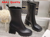 Chloe Betty Rain Boot in Black PVC Replica