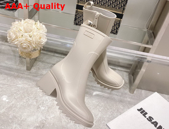 Chloe Betty Rain Boot in Nomad Beige PVC Replica