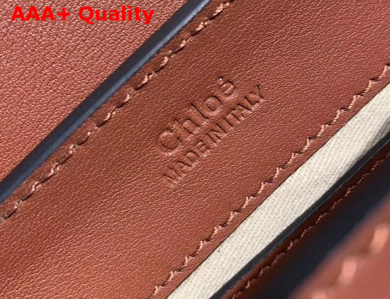 Chloe C Belt Bag in Shiny and Suede Calfskin Sepia Brown Replica