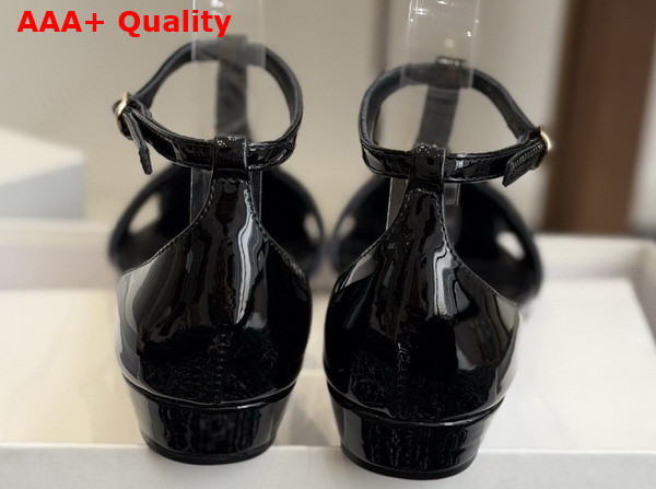 Chloe Cleia Sandal in Black Patent Calfskin Replica