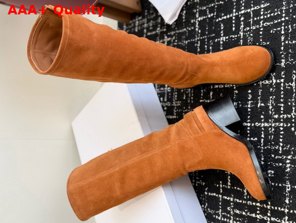 Chloe Dakota Boot in Vintage Brown Suede Calfskin Replica