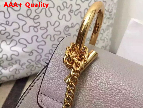 Chloe Drew Bag Grey Grained Lambskin Gold Hardware Replica