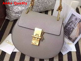 Chloe Drew Bag Grey Grained Lambskin Gold Hardware Replica