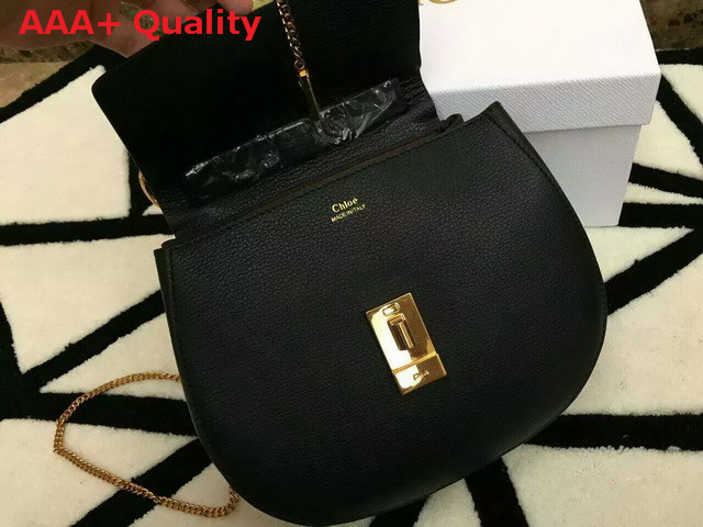 Chloe Drew Bag In Black Grained Leather Replica
