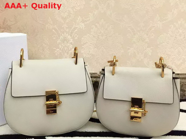 Chloe Drew Bag In Grained Leather Beige Replica