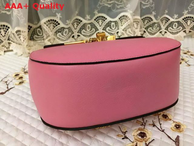 Chloe Drew Bag In Grained Leather Pink Replica