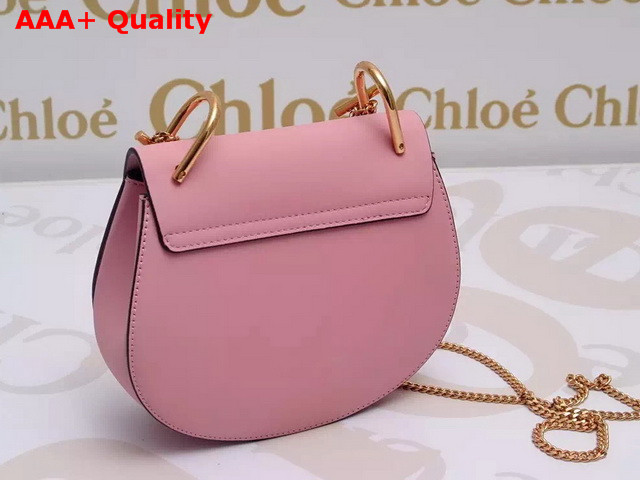 Chloe Drew Bag In Pink Suede Calfskin and Smooth Calfskin Replica