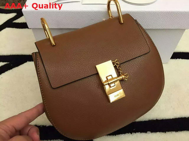 Chloe Drew Bag In Tan Grained Leather Replica