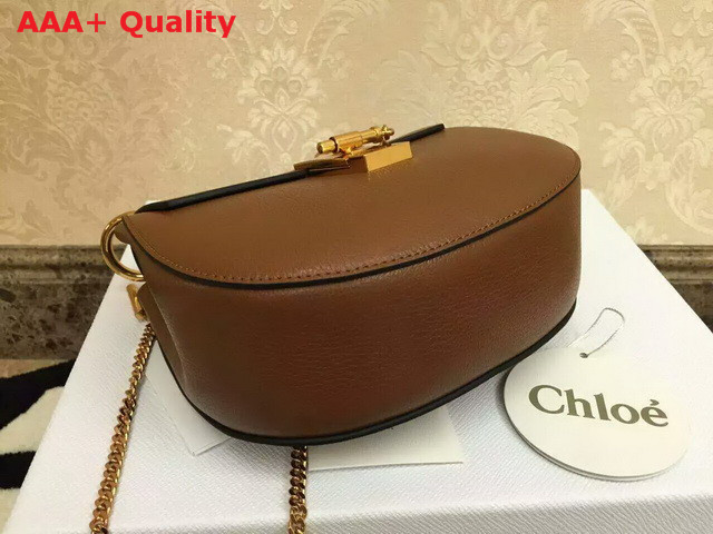 Chloe Drew Bag In Tan Grained Leather Replica