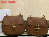 Chloe Drew Bag In Tan Grained Leather Replica