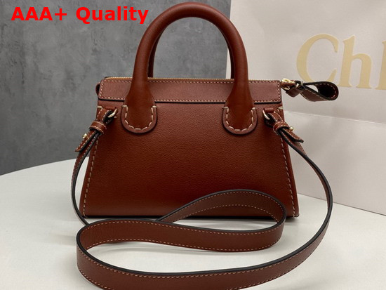 Chloe Edith Mini Bag in Buffalo Leather Sepia Brown Replica