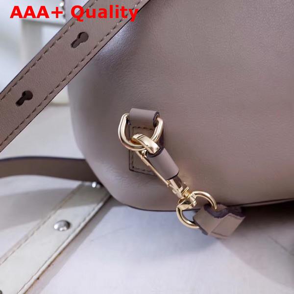Chloe Faye Backpack in Motty Grey Smooth and Suede Calfskin Replica
