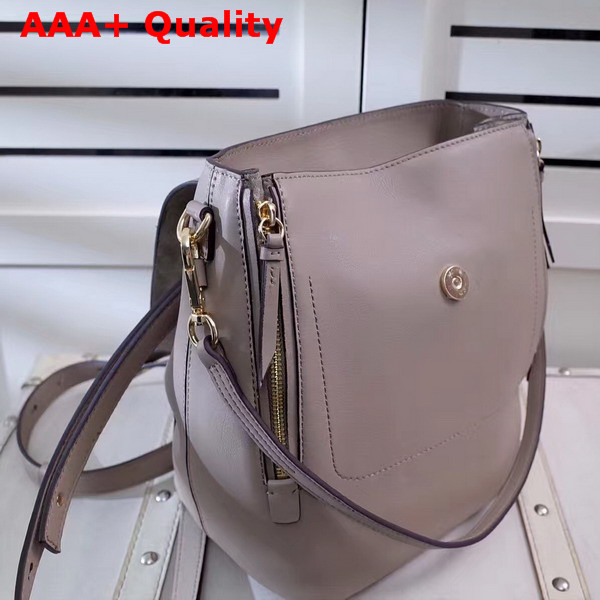 Chloe Faye Backpack in Motty Grey Smooth and Suede Calfskin Replica