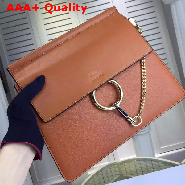 Chloe Faye Bag In Brown Smooth Calfskin Replica