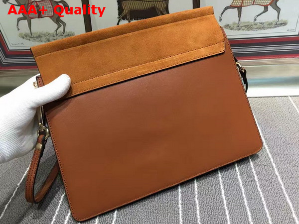 Chloe Faye Bag In Smooth Calfskin And Suede Calfskin Classic Tobacco Replica