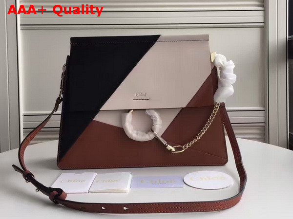Chloe Faye Shoulder Bag Patchwork Calfskin Replica