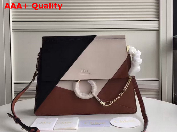 Chloe Faye Shoulder Bag Patchwork Calfskin Replica
