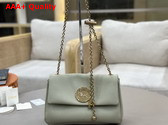 Chloe Heritage Shoulder Bag in Grained Leather Aloe Green Replica