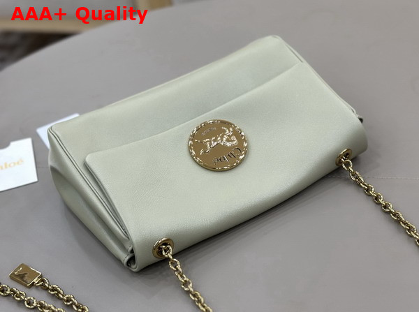 Chloe Heritage Shoulder Bag in Grained Leather Aloe Green Replica