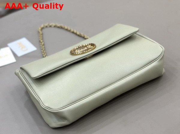 Chloe Heritage Shoulder Bag in Grained Leather Aloe Green Replica