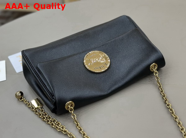 Chloe Heritage Shoulder Bag in Grained Leather Black Replica