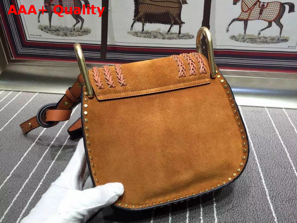 Chloe Hudson Bag in Brown Suede Leather with Tassel Replica