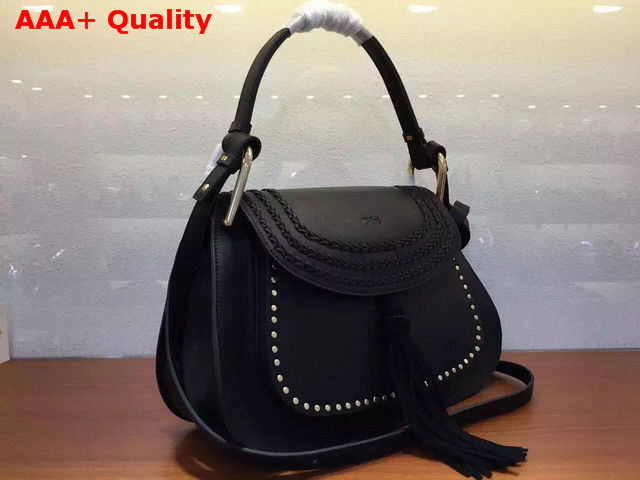 Chloe Hudson Large Bag in Black Smooth Calfskin Replica