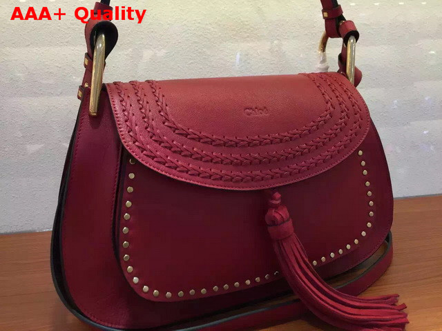 Chloe Hudson Large Bag in Red Smooth Calfskin Replica