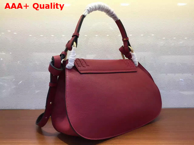 Chloe Hudson Large Bag in Red Smooth Calfskin Replica