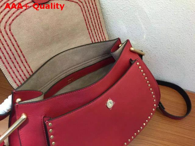 Chloe Hudson Large Bag in Red Smooth Calfskin Replica