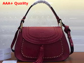 Chloe Hudson Large Bag in Red Smooth Calfskin Replica