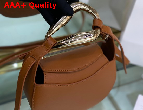 Chloe Kiss Small Purse in Arizona Brown Small Grain Calfskin Replica