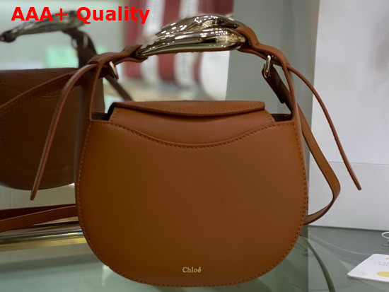 Chloe Kiss Small Purse in Arizona Brown Small Grain Calfskin Replica