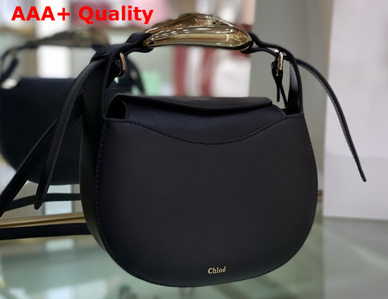 Chloe Kiss Small Purse in Full Blue Small Grain Calfskin Replica